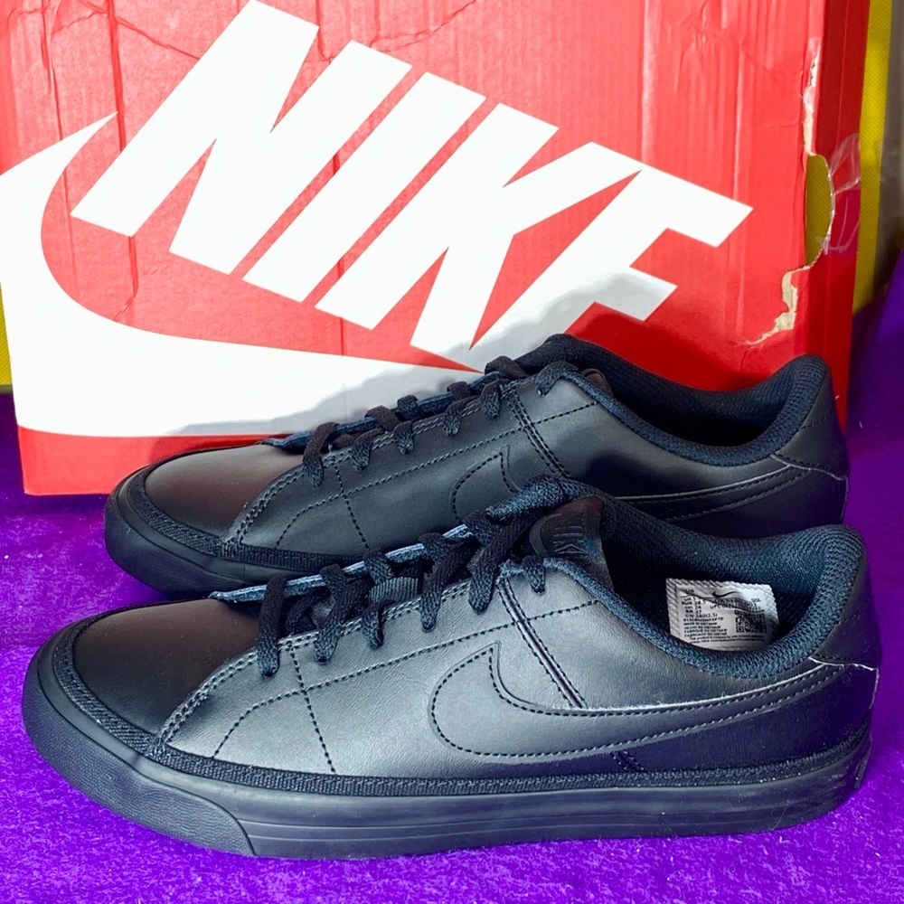 Nike Court Legacy GS Black/Anthracite Sneakers Size Youth 6Y Mens 6 Wmns 7.5 New